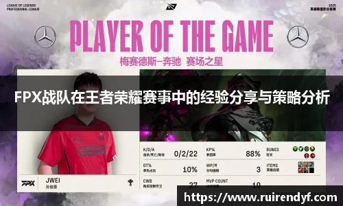 FPX战队在王者荣耀赛事中的经验分享与策略分析